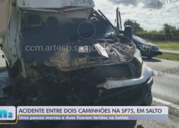 Batida entre caminhões deixa um morto e dois feridos em rodovia do interior de SP